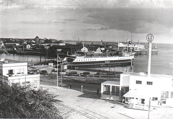 Nyborg Jernbanefrgehavn og Bilfrgehavn ca. 1934 (18807 bytes)