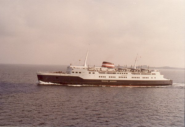 M/F Prinsesse Benedikte anvendt som IC-frge fra 1974 til 1980